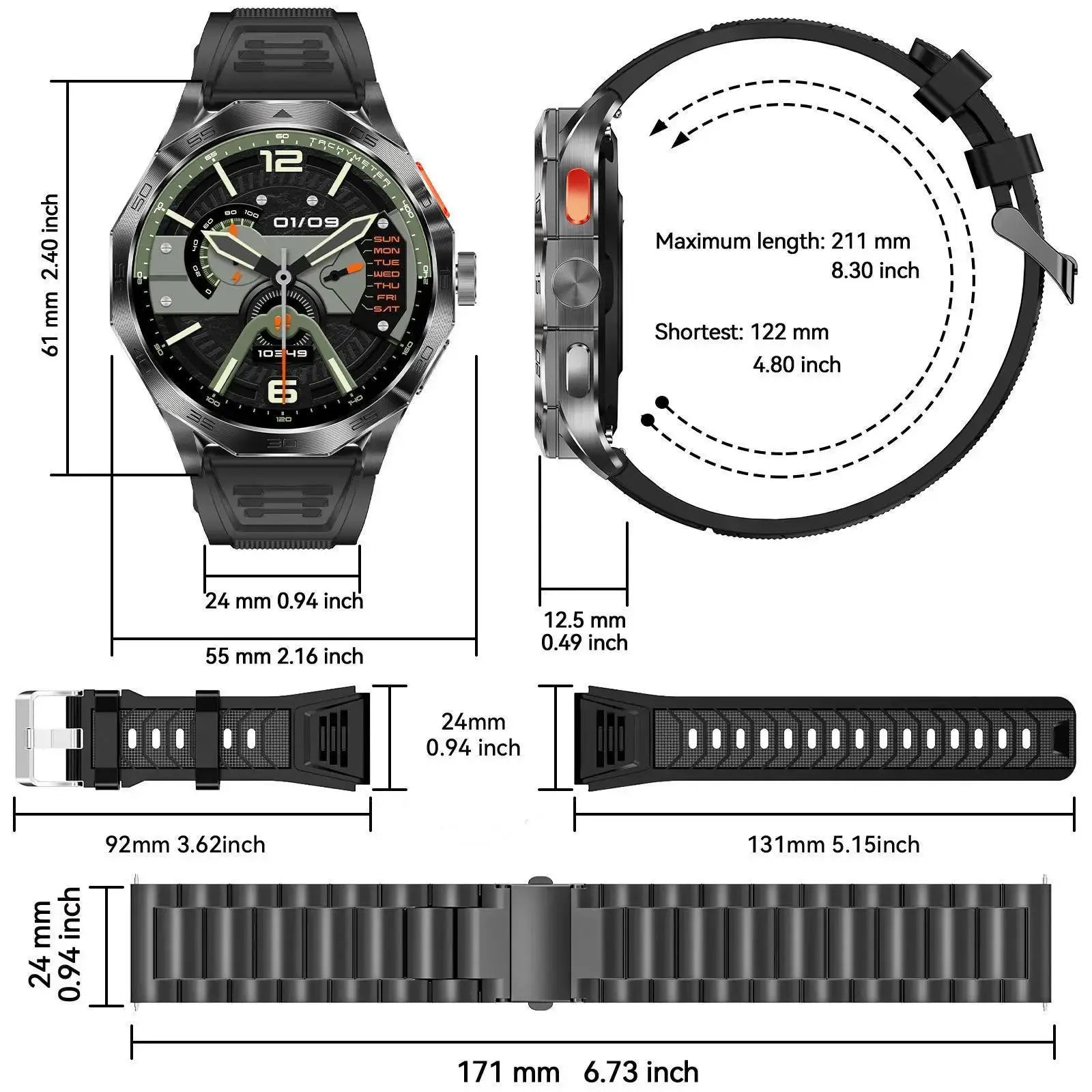 Multifunctional Smart Watch, Fashion Digital Watch, Waterproof Sports Watch for Women & Men, Fitness Smartwatch, Wearable #GLOBAL PICKS