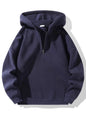 Men'S Plain Half Zip Drop Shoulder Essentials Hoodie, Regular Fit Fitted Casual Comfy Fit Long Sleeve Hooded Sweatshirt for Fall & Winter, Men'S Clothes for Daily Wear