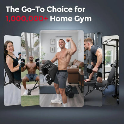FLYBIRD Adjustable Weight Bench, Astm-Certified 800LBS Workout Bench Foldable for Home Gym, 90° to -30° FID and 30In Extended Backrest for Bench Press Strength Training Exercise#Summervibes Summervibes,Summervibes