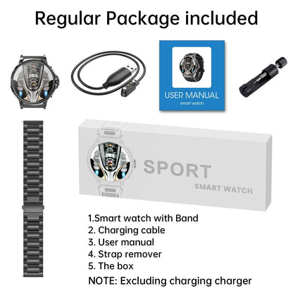 Smart Watches for Men(Answer/Make Call), Health Smart Watch, Android Smartwatch, 1.85" round Big Screen Fitness Tracker, Waterproof Fitness Watch for Android/Ios Phones