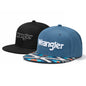 Auction Product-Wrangler Trucker Hat Flat Brim Hats 2-Pack – Embroidered Canvas Snapback Caps for Men & Women, Adjustable, One Size Fits All