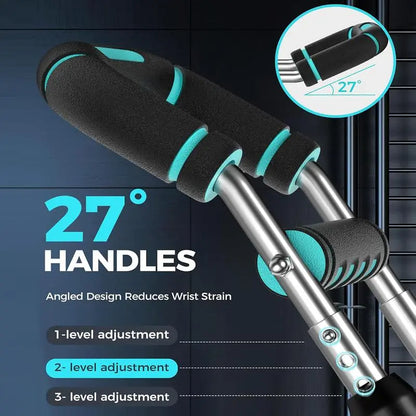 Arm Trainer, 60-120Lb Adjustable Chest Workout Equipment, Arm Trainer, Arm Strength Trainer, Portable Power Twister Bar,Portable Spring Resistance for Home Workout Equipment Weightifting Straps