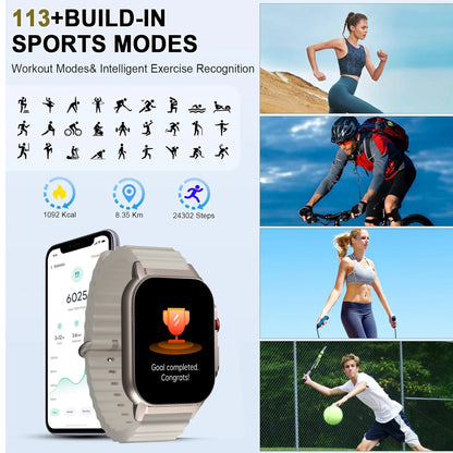 [Live Special Gift] Buy 1 Get 1,– 2.02" HD Smartwatch, Bluetooth Calling, Health Tracker + Free Straps