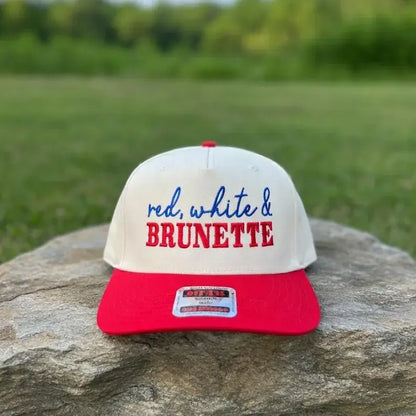 Red White & Blone Trucker Hat for Women – 4Th of July Patriotic Baseball Cap, Funny America Snapback, Country Girl Summer Hat, Adjustable USA Cap
