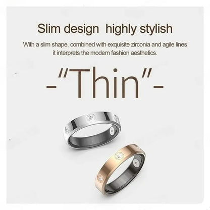 Fitness Smart Ring for Men Women 5ATM Waterproof, Heart Rate Spo2 Sleep Tracker Multi‑Sport Mode Summer Vibes Smart Ring