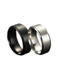 Summer 2024 Simple Design Plain Stainless Steel Ring, Daily Casual Versatile Unisex Design Accessories for Women Men