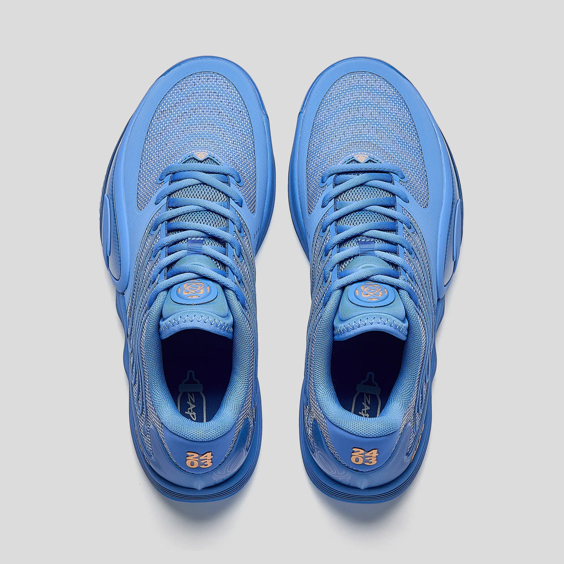 ANTA MEN ZAP 2 Basketball Shoes Cushioning Responsive Anti-Slip Blue Sports Shoes