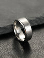Summer 2024 Simple Design Plain Stainless Steel Ring, Daily Casual Versatile Unisex Design Accessories for Women Men