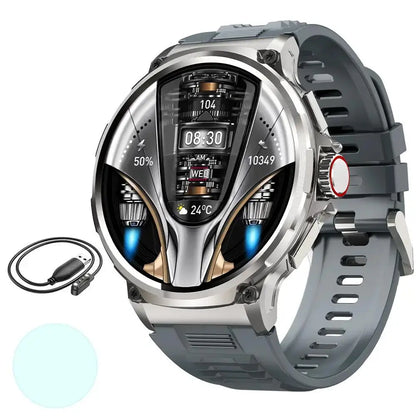 Smart Watches for Men(Answer/Make Call), Health Smart Watch, Android Smartwatch, 1.85" round Big Screen Fitness Tracker, Waterproof Fitness Watch for Android/Ios Phones