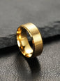 Summer 2024 Simple Design Plain Stainless Steel Ring, Daily Casual Versatile Unisex Design Accessories for Women Men
