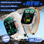 2026 NEW Upgraded Fitness Smartwatch 2.02" Full HD Display IP68 Waterproof Bluetooth Calling 24/7 Heart Rate Sleep Monitoring Perfect for Sports Business Wear - Durable, Wearable