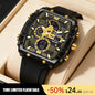 【Summervibes】Men'S Luxury Sport Watch ,Waterproof Dual-Display Wristwatch | Stylish Gift for Him Adjustable Tool Included