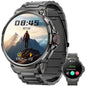 Smart Watches for Men(Answer/Make Call), Health Smart Watch, Android Smartwatch, 1.85" round Big Screen Fitness Tracker, Waterproof Fitness Watch for Android/Ios Phones
