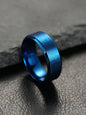 Summer 2024 Simple Design Plain Stainless Steel Ring, Daily Casual Versatile Unisex Design Accessories for Women Men
