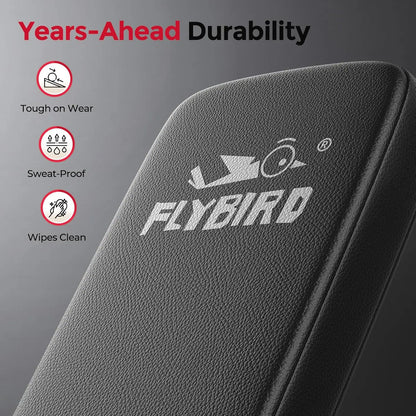 FLYBIRD Adjustable Weight Bench, Astm-Certified 800LBS Workout Bench Foldable for Home Gym, 90° to -30° FID and 30In Extended Backrest for Bench Press Strength Training Exercise#Summervibes Summervibes,Summervibes