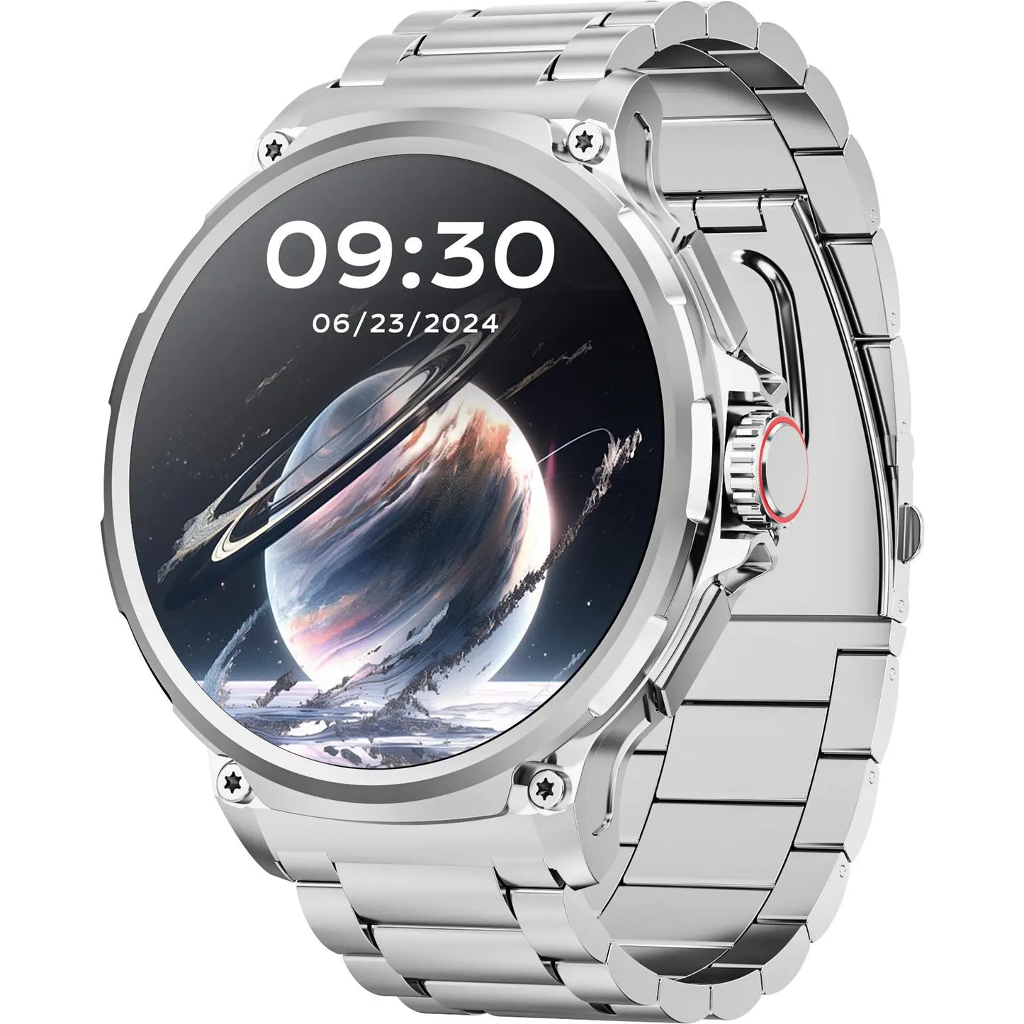 Smart Watches for Men(Answer/Make Call), Health Smart Watch, Android Smartwatch, 1.85" round Big Screen Fitness Tracker, Waterproof Fitness Watch for Android/Ios Phones