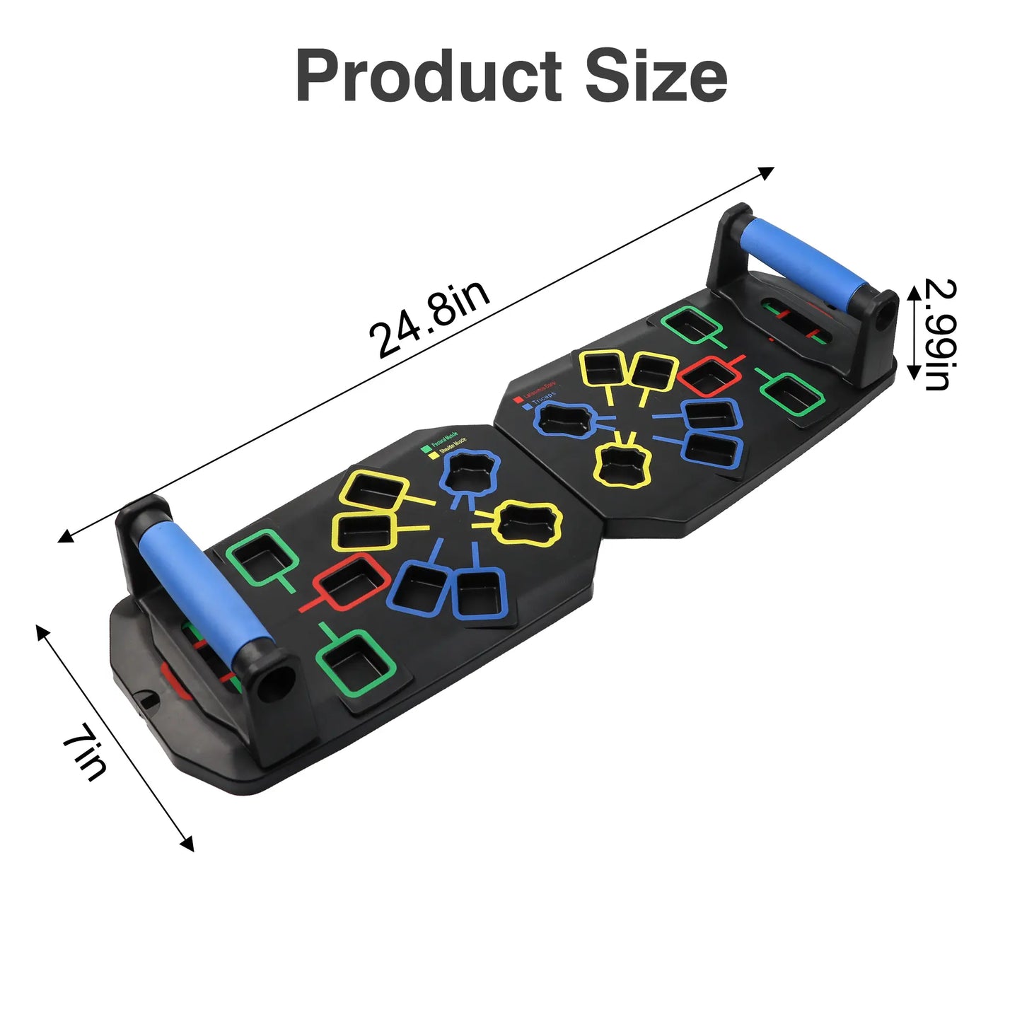 1 Count Push-Up Board, Black, Impact-Resistant Push-Up Board for Daily Strength Exercise