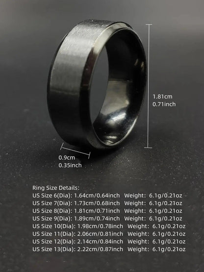 Summer 2024 Simple Design Plain Stainless Steel Ring, Daily Casual Versatile Unisex Design Accessories for Women Men