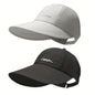 2-Pack UPF Sun Protection Baseball Hat for Men and Women - Lightweight, Adjustable Velcro Closure, Wide Brim Outdoor Sports Hat, All-Season Elastic Design (White/Gray/Black)