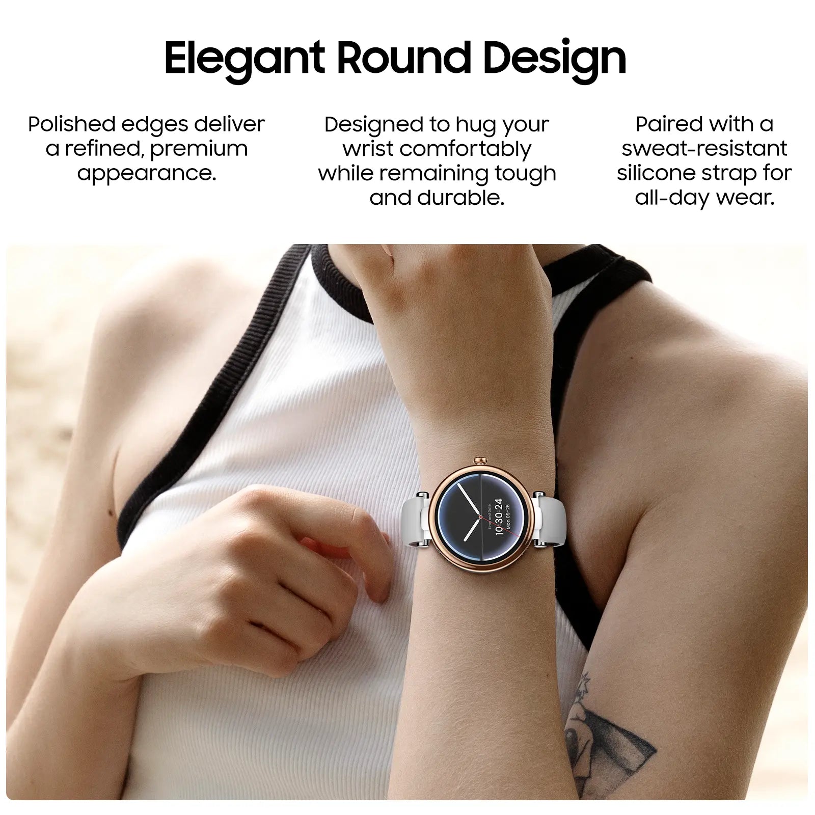 TOZO S8 AMOLED Smart Watch Women 1.32" HD Bluetooth Call Text, 100+ Sports Modes Sleep Stress Tracker, Waterproof Rose Gold Gift for Her Wristwatch Metal Smartwatch Mother'S Day Gift Tiktokshopcreatorpicks