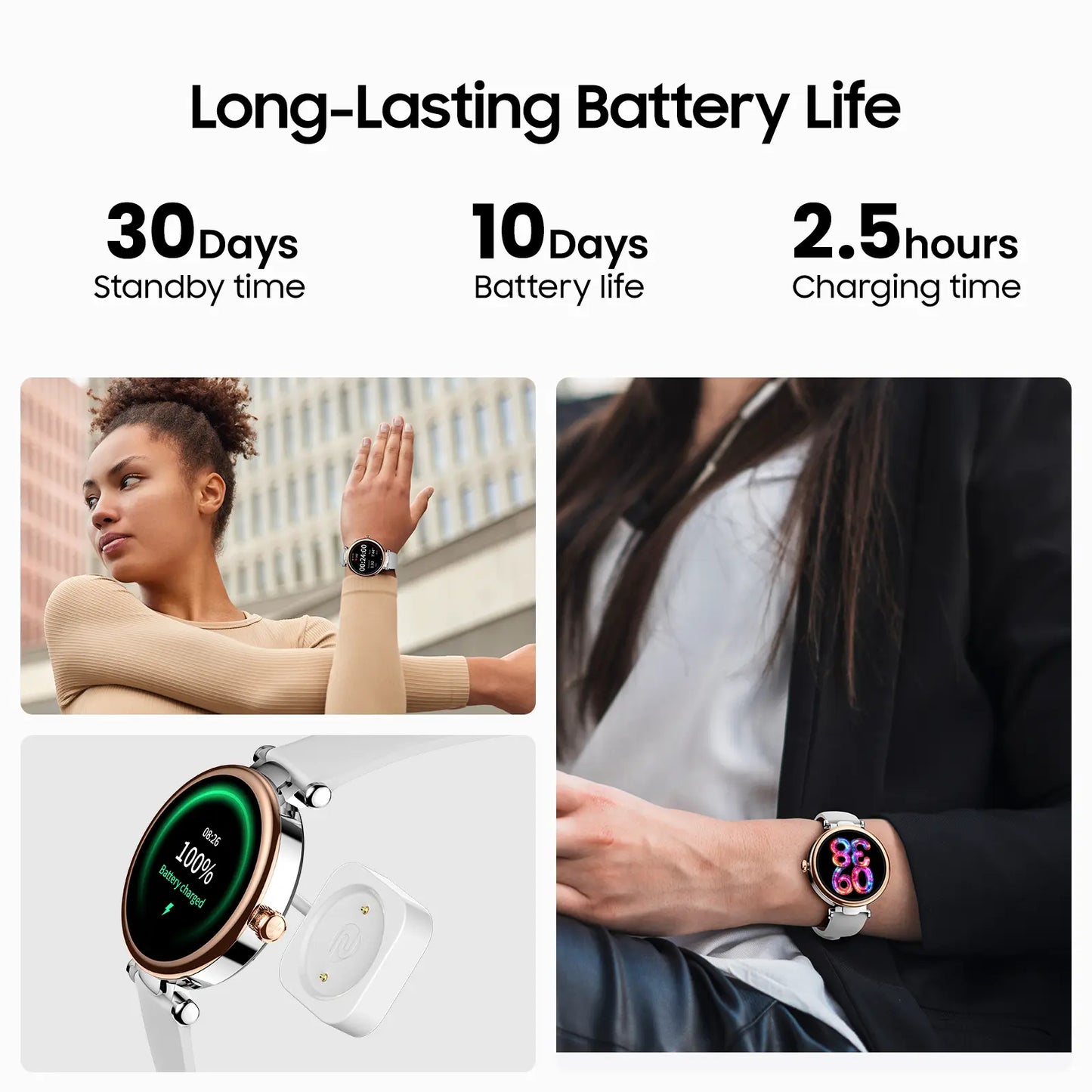 TOZO S8 AMOLED Smart Watch Women 1.32" HD Bluetooth Call Text, 100+ Sports Modes Sleep Stress Tracker, Waterproof Rose Gold Gift for Her Wristwatch Metal Smartwatch Mother'S Day Gift Tiktokshopcreatorpicks