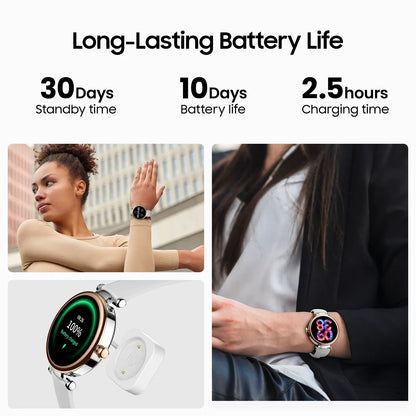 TOZO S8 AMOLED Smart Watch Women 1.32" HD Bluetooth Call Text, 100+ Sports Modes Sleep Stress Tracker, Waterproof Rose Gold Gift for Her Wristwatch Metal Smartwatch Mother'S Day Gift Tiktokshopcreatorpicks