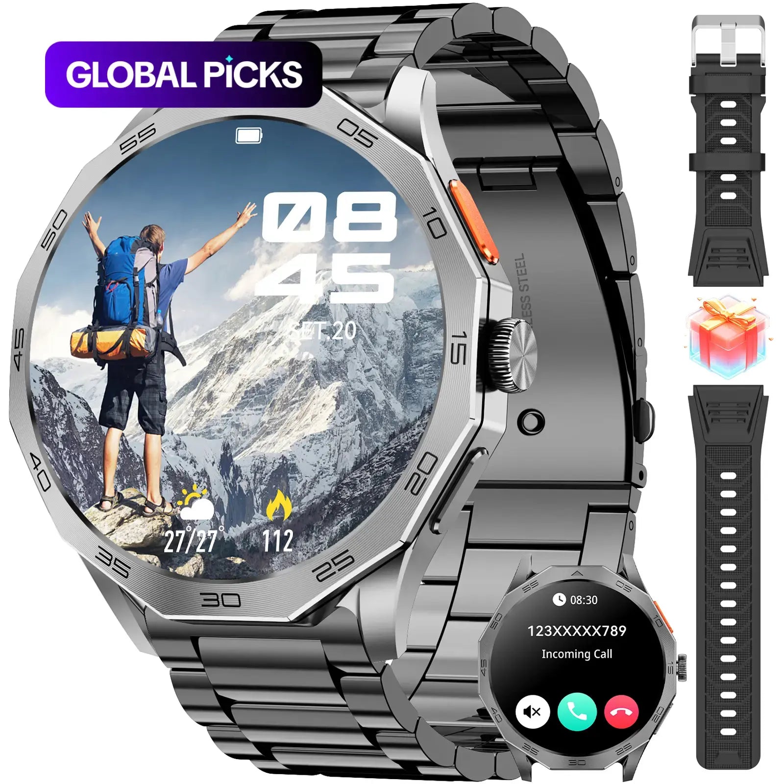 Multifunctional Smart Watch, Fashion Digital Watch, Waterproof Sports Watch for Women & Men, Fitness Smartwatch, Wearable #GLOBAL PICKS