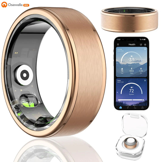2026 New Smart Ring Health Tracker for Women and Men,5Atm Waterproof ,Fitness Monitor, Sleep Tracker ,No App Subscription
