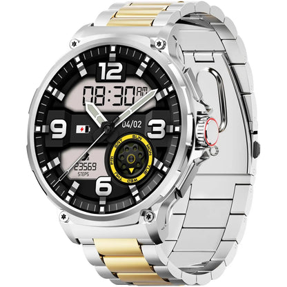 Smart Watches for Men(Answer/Make Call), Health Smart Watch, Android Smartwatch, 1.85" round Big Screen Fitness Tracker, Waterproof Fitness Watch for Android/Ios Phones