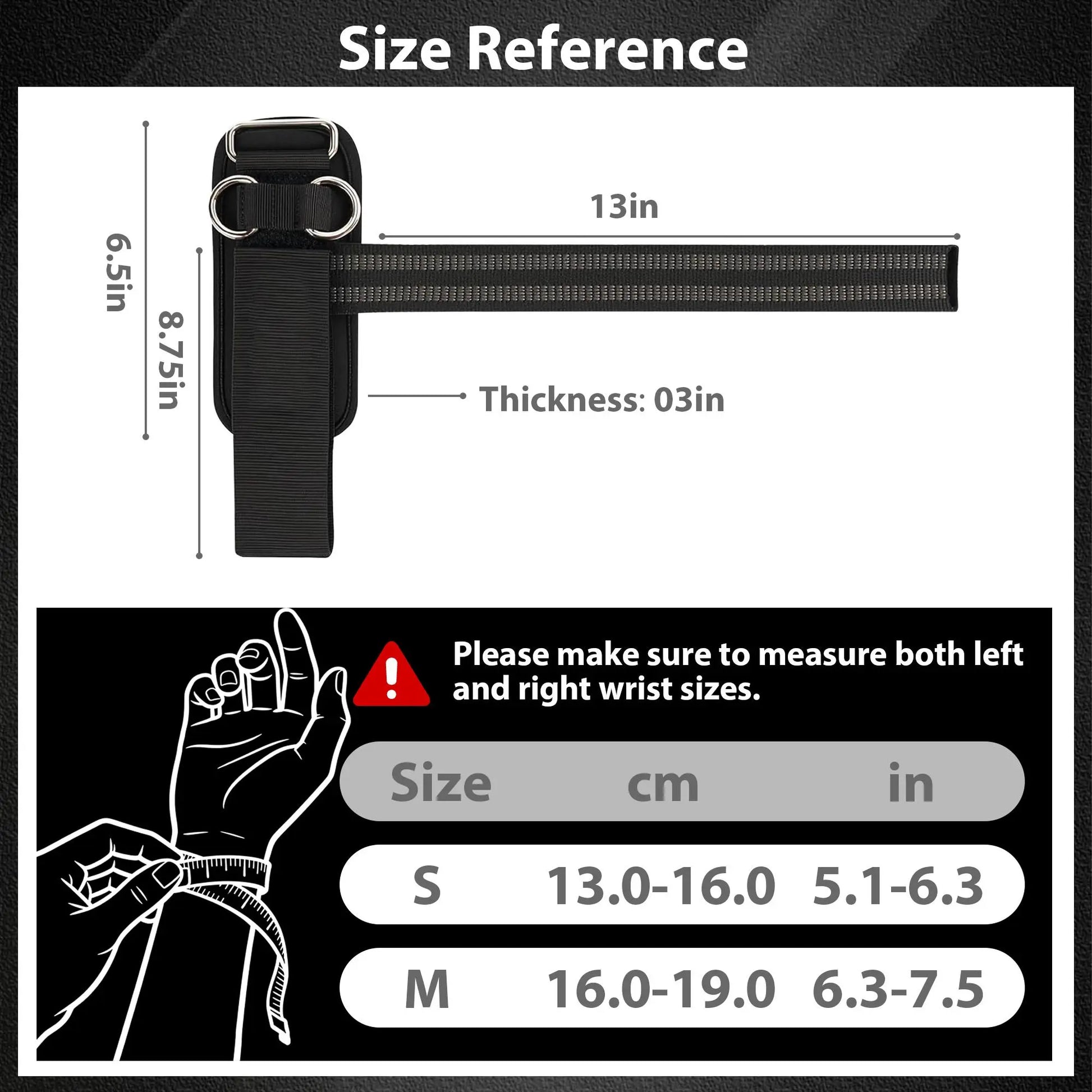 Non‑Slip Weightlifting Wrist Straps with D Rings | Neoprene Padded Lifting Wrist Wraps for Gym, Deadlifts & Cable Workouts for Men & Women