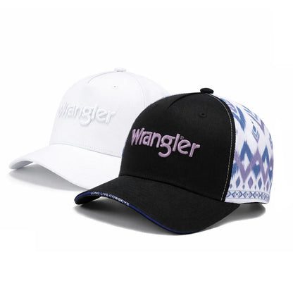 Auction Product-Wrangler Trucker Hat Flat Brim Hats 2-Pack – Embroidered Canvas Snapback Caps for Men & Women, Adjustable, One Size Fits All