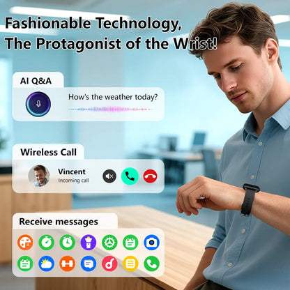 Smart Watch for Men-1.83" HD Touch Screen Smartwatch,Bluetooth Call,Ip68 Waterproof Smart Watches for Android & Iphone,Remote Capture,Smartwatch,Gift