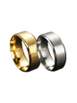 Summer 2024 Simple Design Plain Stainless Steel Ring, Daily Casual Versatile Unisex Design Accessories for Women Men