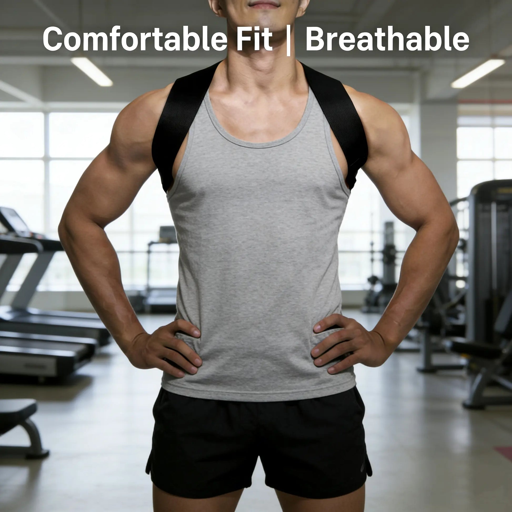 Fitness Shoulder Support Straps for Training, Bench Press and Daily Exercise，Back Support