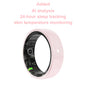 Pink Ceramic Smart Ring for Women, Fitness & Sleep Tracker, Heart Rate & Stress Monitor, Cycle Tracking, IP68 Waterproof, 3–5 Day Battery, Ios & Android, Charging Case#Summervibes