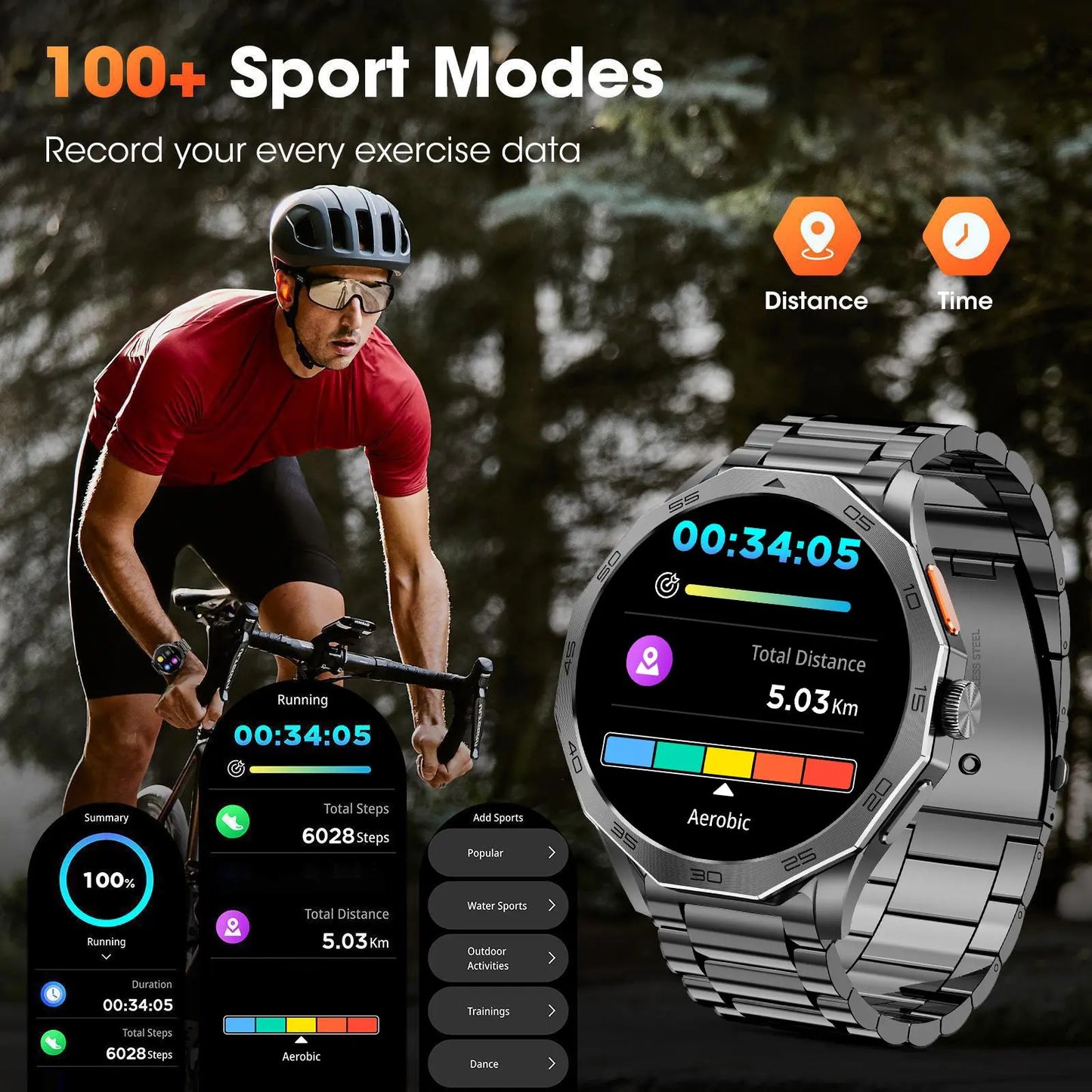 Multifunctional Smart Watch, Fashion Digital Watch, Waterproof Sports Watch for Women & Men, Fitness Smartwatch, Wearable #GLOBAL PICKS