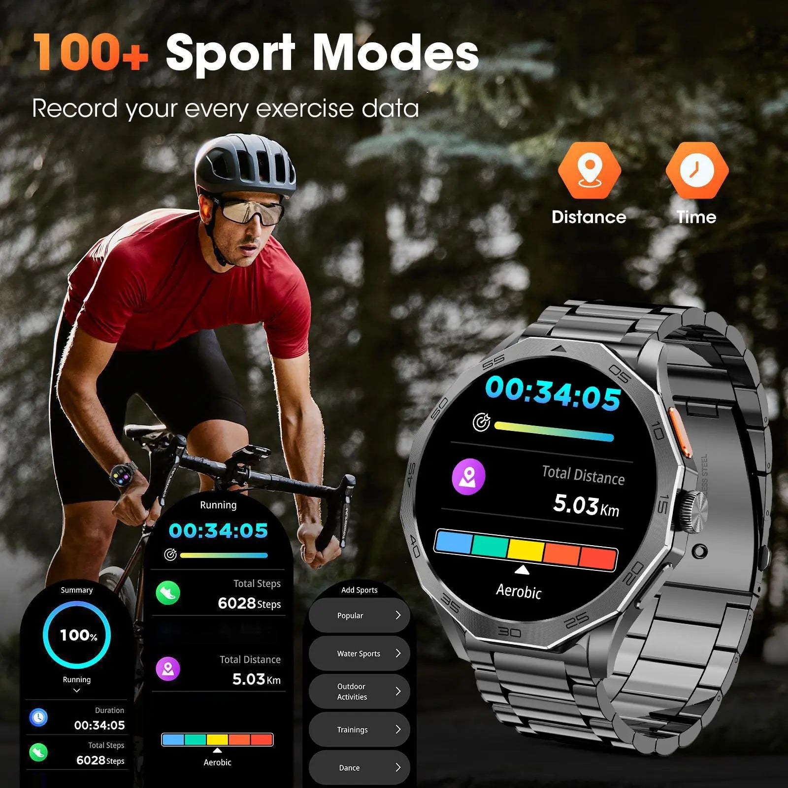 Multifunctional Smart Watch, Fashion Digital Watch, Waterproof Sports Watch for Women & Men, Fitness Smartwatch, Wearable #GLOBAL PICKS